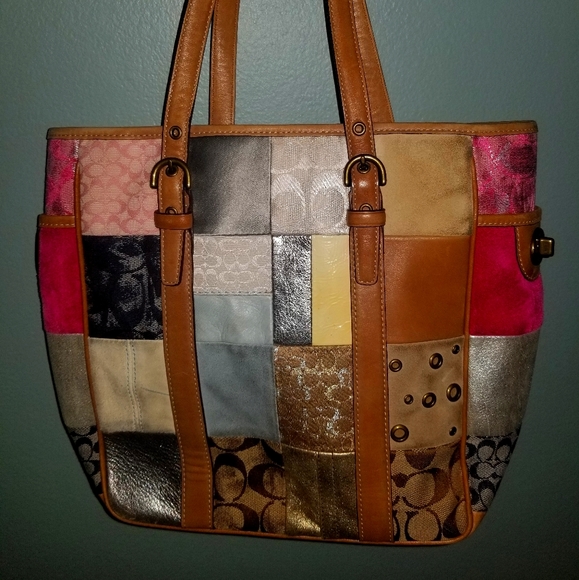 Coach Handbags - Coach Patchwork Handbag